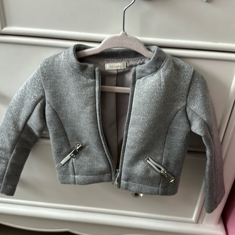 Microbe sparkly blazer size 12m